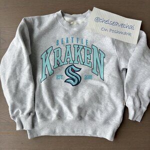 Vintage Seattle Kraken Hockey Crewneck Sweatshirt Retro NHL Seattle Kraken Shirt